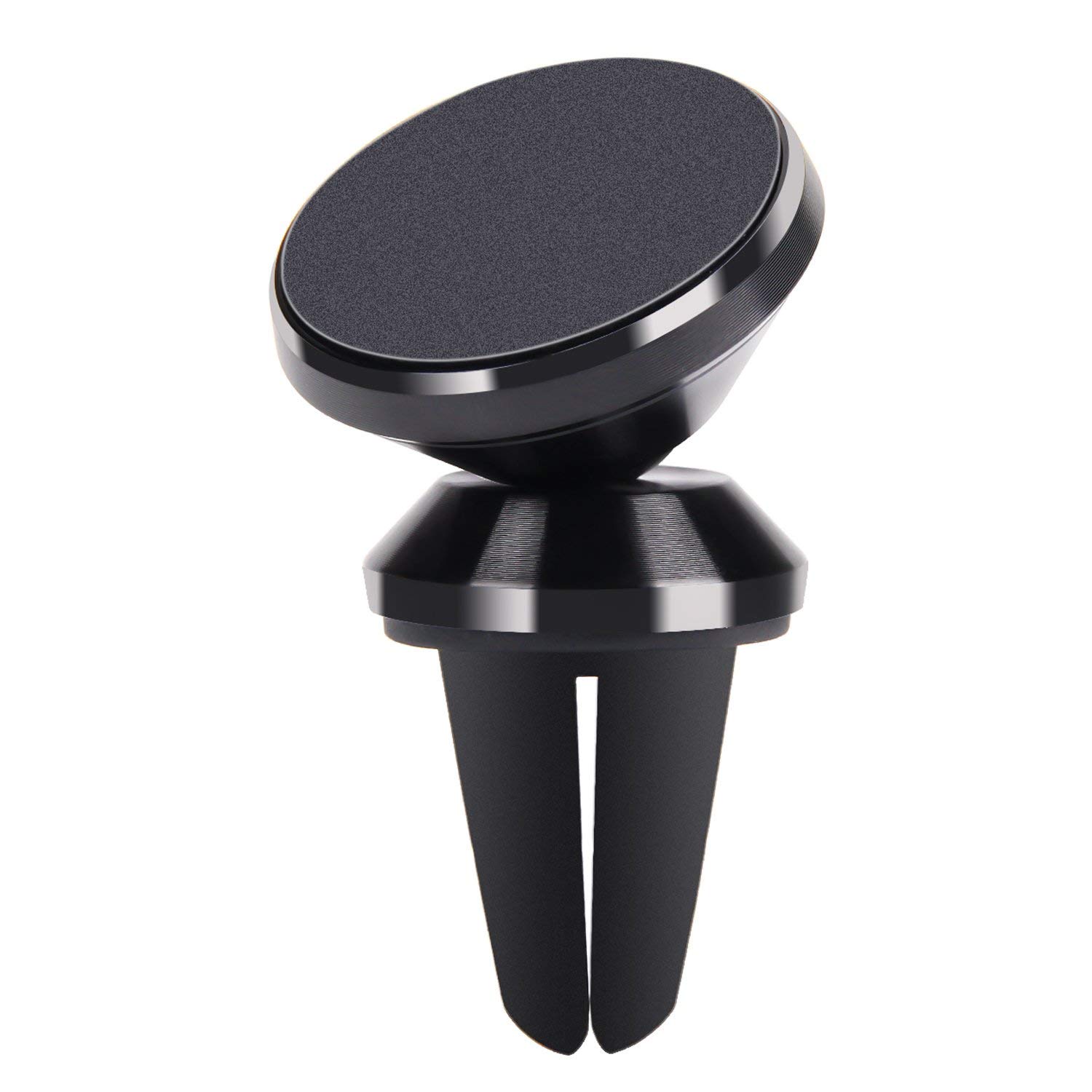 360 Universal Magnetic Snap On AIR Vent Car Mount Holder 007 (Black)